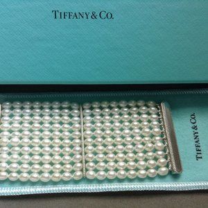 Tiffany Sterling Silver Ziegfeld Pearl Bracelet
